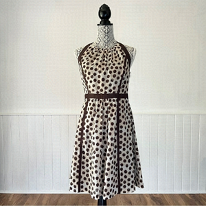 Nine West Polka Dot Halter Dress Size 6